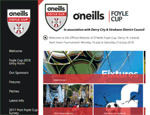 Tablet Screenshot of foylecup.com